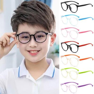 Kids Anti-Blue Glasses Anti Radiation Eyeglass Anti Rad Glasses for Kids Against Blue Light Eyeglasses Replaceable Lens