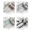 5m/roll 6 Rolls Washi Tape Set Candy Color Decorative Tapes For Diy Craft Wrapping Scrapbook