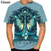 Maritimt anker 3D-trykk T-skjorte Oversize Menn Kvinner Vintage Kortermet Casual T-skjorter Sommer Allsidig O-hals Streetwear Unisex