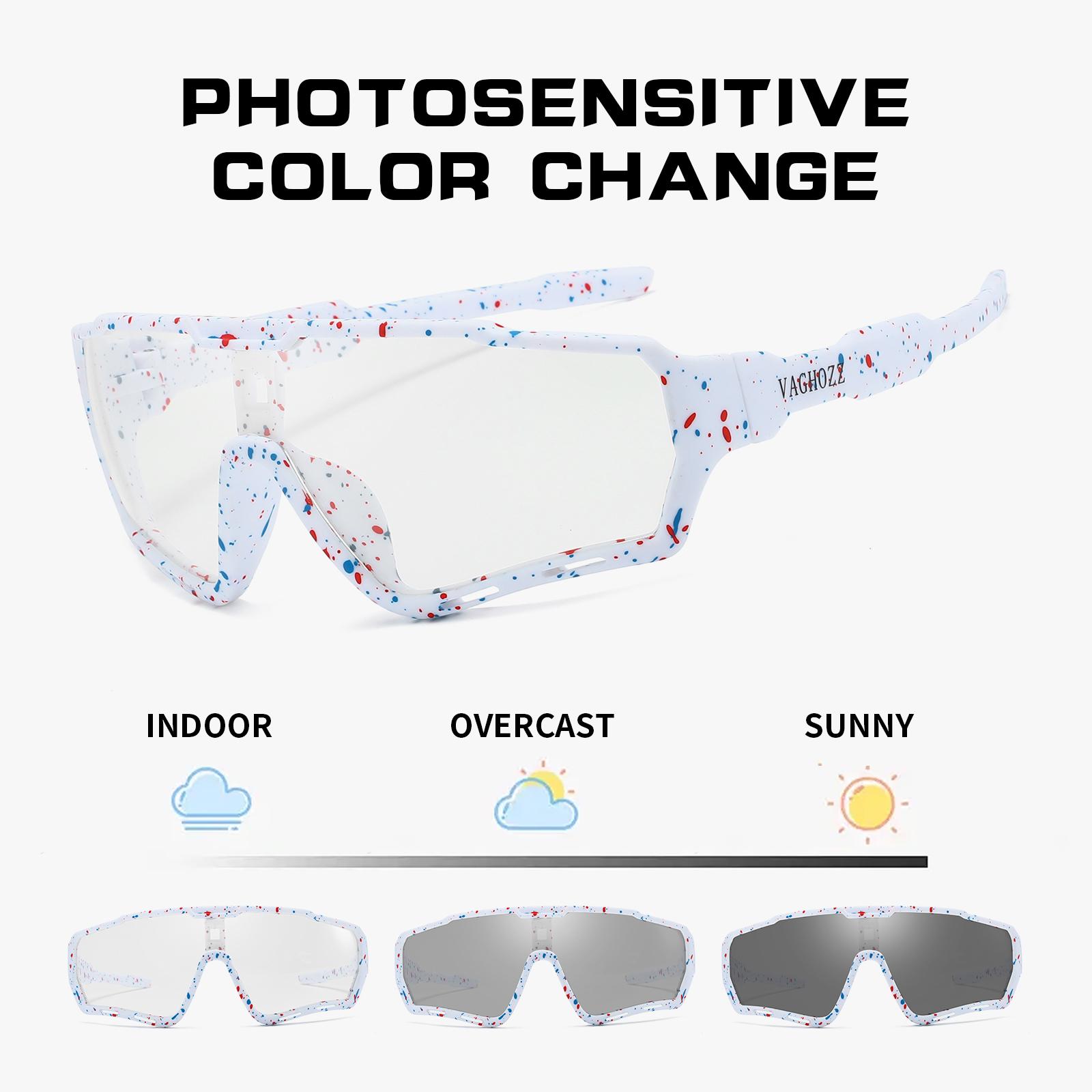 

VAGHOZZ Анти-УФ спортивные очки для улицы для велосипеда, рыбалки, вождения, езды на велосипеде, Очки, MTB, бейсбол, велосипедные очки