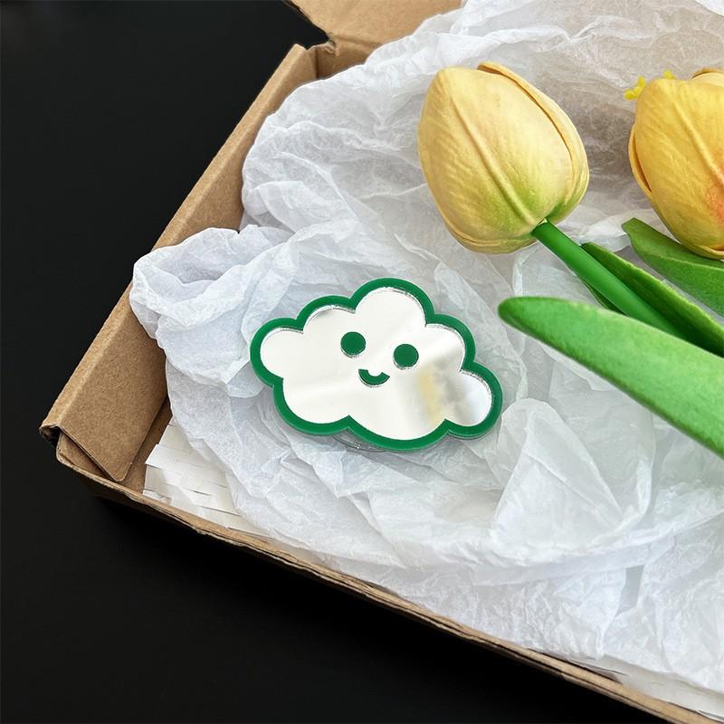 

Cloud Cute Mirror Sticker Phone Case Airbag Bracket Ins Style Desktop Watching Support Stand Adhesive