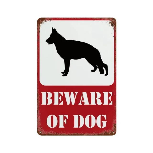 Vintage Warning Beware Metal Tin Signs Plaque  Wall Decoration Art Posters for Man Cave Home Cafe Garden Club Bar  Iron Paint