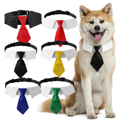 Obojek do klopy s D-kroužkem nastavitelná spona Polyester Cosplay kravata pro psy