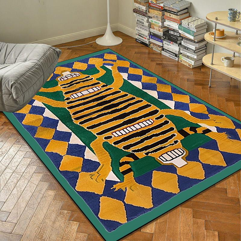 Home Decoration Abstract Carpet Modern TG Trend Large Carpets Study Room Soft Floor Mat Anti Slip Living Room Bedroom Decor Rug