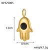 CARLIDANA Pink Blue Enamel Hamsa Hand Charms Gold Plated Charms Religious Muslim Islamic Hand of Fatima Charms DIY Jewelry
