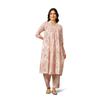 Greciilooks Women Semi Cotton Floral Alia Cut Regular Fit Kurta Set (Off, XLarge)