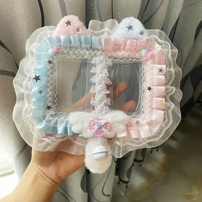 Double Card Holder Ita Bag Accessories Ita Bag Decorations Purse Charm Lolita Y2k Things DIY Idol Photo Display Card Protector