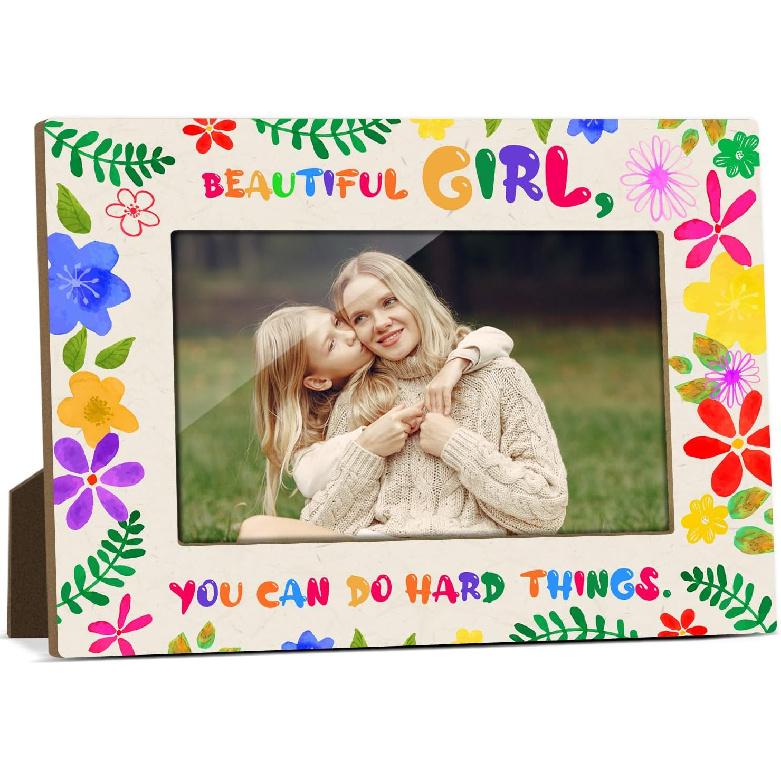Mommy And Me Mom Picture Frame Wooden Photo Frames 4x6 for Mothers Day Picture Frame Desk Pictures Frames for Mother's Day Decorations for Mothers