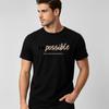 Summer Unisex Cotton Tee Impossible Make Everything Possible Motivational Graphic Round Neck Casual Unisexs T Shirt