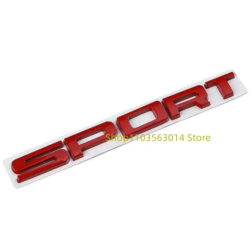 3D ABS Letters SPORT Si4 SDV6 SDV8 Emblem Car Trunk Badge Stickers For Autobiography SPORT