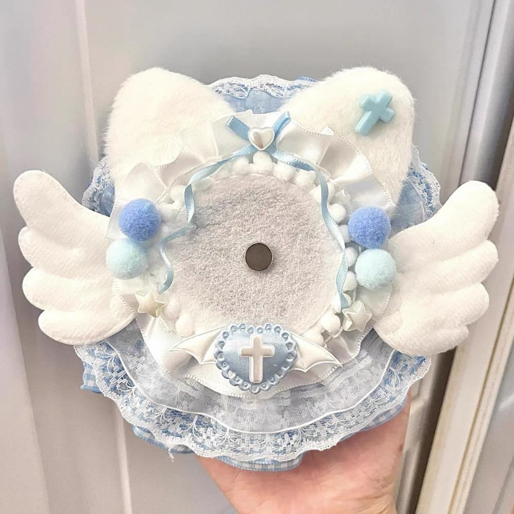 

Lace Wings Bow 58mm Can Badge Cover Kawaii DIY Pain Bag Filler K-POP Badge Displaying Case Girls синій