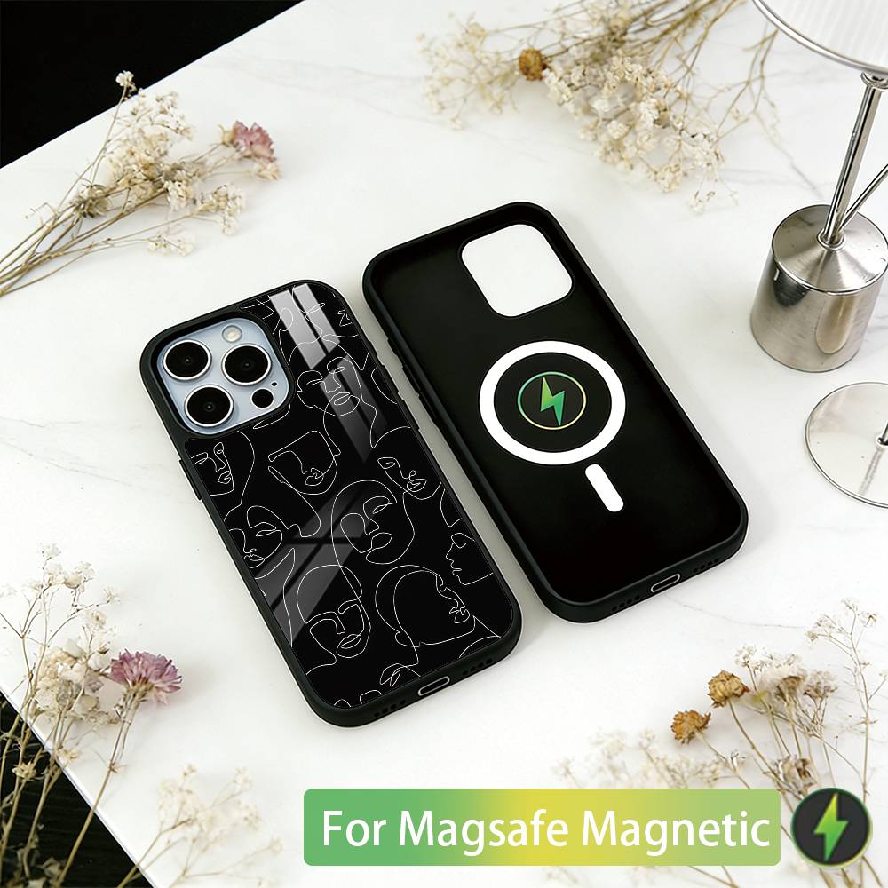 Art Sexy Body Woman Phone Case For iPhone17,16,15,14,13,12,11 Plus,Pro Magnetic with Magsafe Wireless Charging