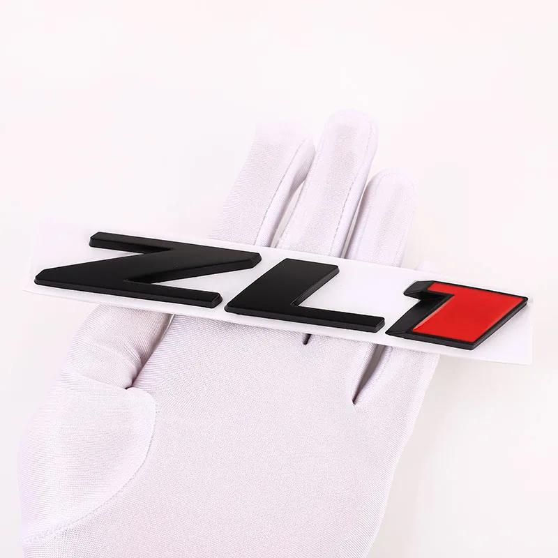 ZL1 Logo Car Rear Trunk Emblem Sticker for Chevrolet Camaro Cavalier Onix Cruze Aveo Silverado Side Decal Modified Decoration