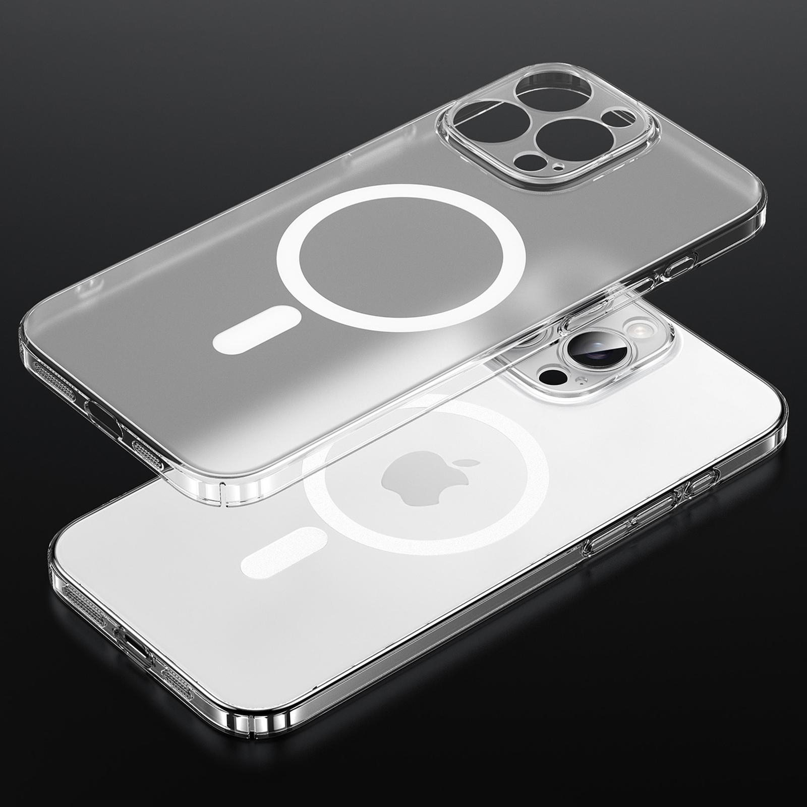 SULADA For iPhone 15 Pro Max Case Compatible with MagSafe PC+TPU Matte Translucent Back Cover A
