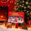 2025 Christmas Crystal Stone Gift Box 24 Days Christmas Countdown Jewelry Stamping Crystal Set for Kids Teens Adults