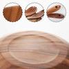 3Pcs/Set Salad Bowl Burr Free Easy to Clean Wooden Noodles Container with Spoon Fork Cutlery Daily Use