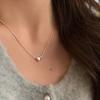 New 925 Sterling Silver Heart Necklace Personality Charm Love Pendant Choker Birthday Gift for Friends Exquisite Jewelry