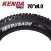 Kenda K1188 20x4.0 Bicycle Tire Krusade Fat Tire 20"x4.00 Wire Clincher SRC Tyre Snowmobile Bicycle Tire Beach Bike Tire