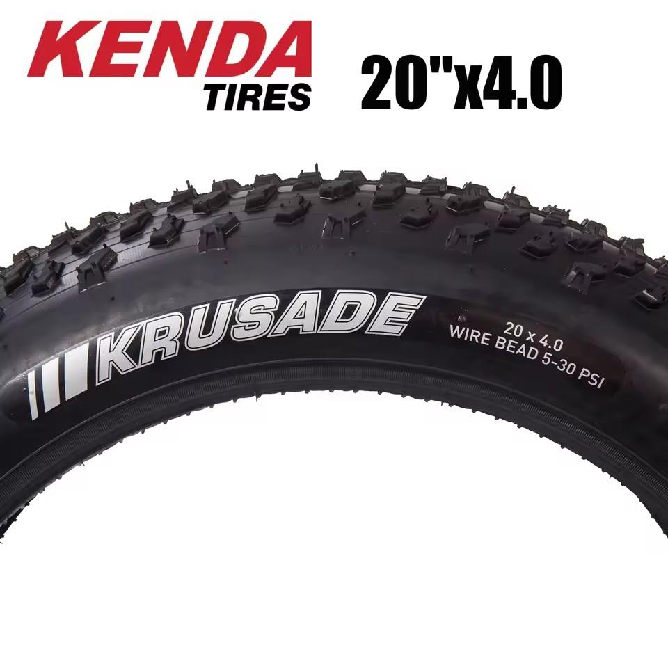 Kenda K1188 20x4.0 Bicycle Tire Krusade Fat Tire 20"x4.00 Wire Clincher SRC Tyre Snowmobile Bicycle Tire Beach Bike Tire