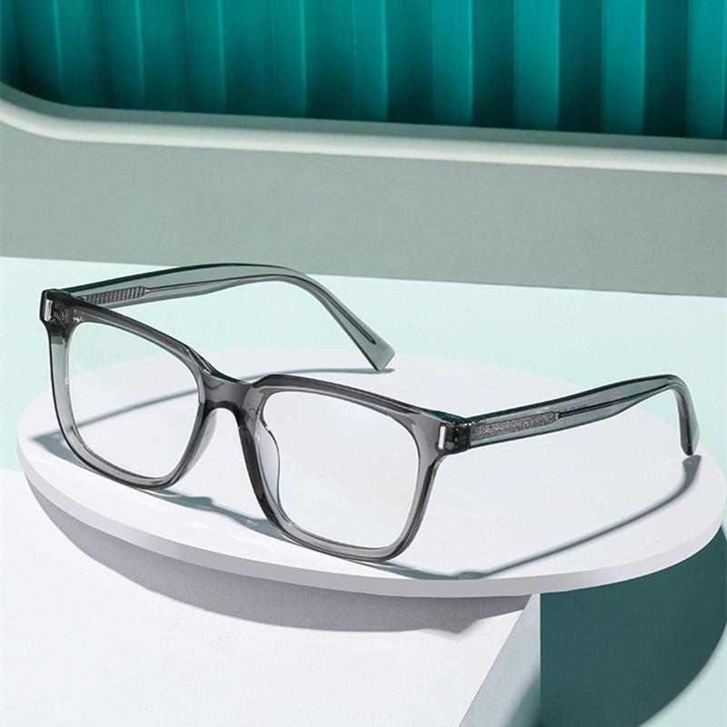 Fashion Square Frame Anti Blue Ray Glasses Computer Phone Reading Eyewear Photochromic for Men and Women