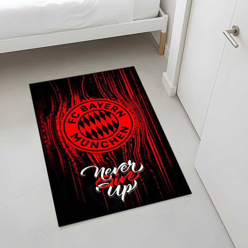 FC Bayern Munich (1) Rug Suitable For Living Rooms Bedrooms Computer Rooms Dining Areas And Placement Under Tables And Chairs Also An Ideal Choice For