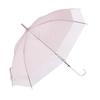 Pluvia Long Vinyl Rain Automatic 60cm Umbrella, Umbrella, Women's Umbrella, Opening, Embossed, Patchwork, Pink,