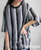 antiqua Lace Knit One Size Fits Black Women's T-Shirt Pullover, All, Mix, ZE-01120