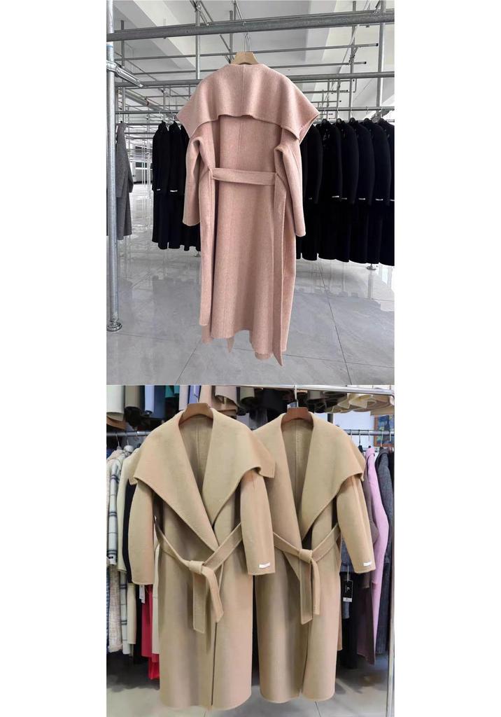 Woolen Long Elegant Double-Sided Lapel Wasteland Style Winter Autumn Loose Coat