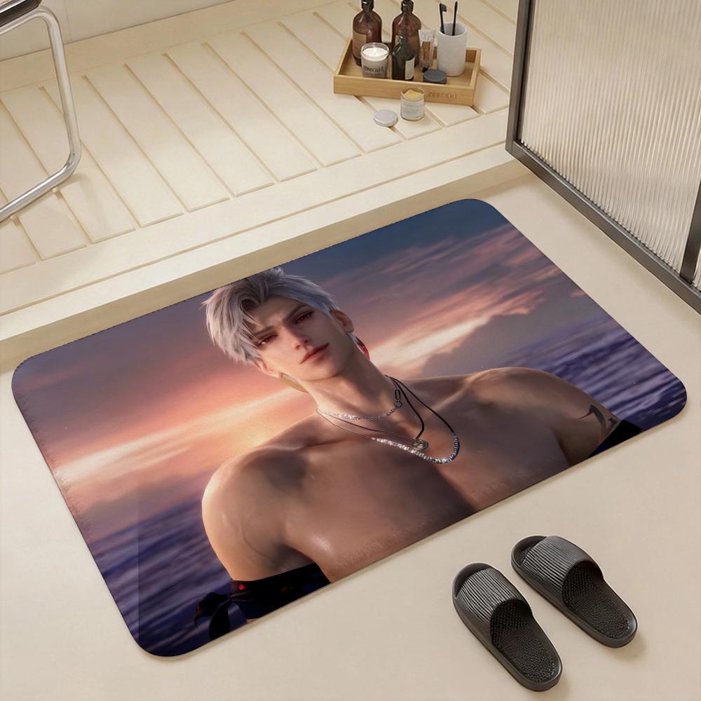 Character S Sylus Floor Mat Eco  Flannel Doormat Non Slip Odorless Indoor Floor Rug Soft Short Plush Home Mat
