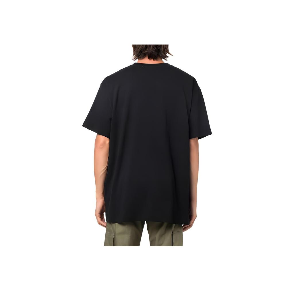 Off-White Fw22 Alphanumeric Pattern Print Round Neck Short Sleeve T-Shirt Regular Fit Men Tops Black OMAA038C99JER0071001