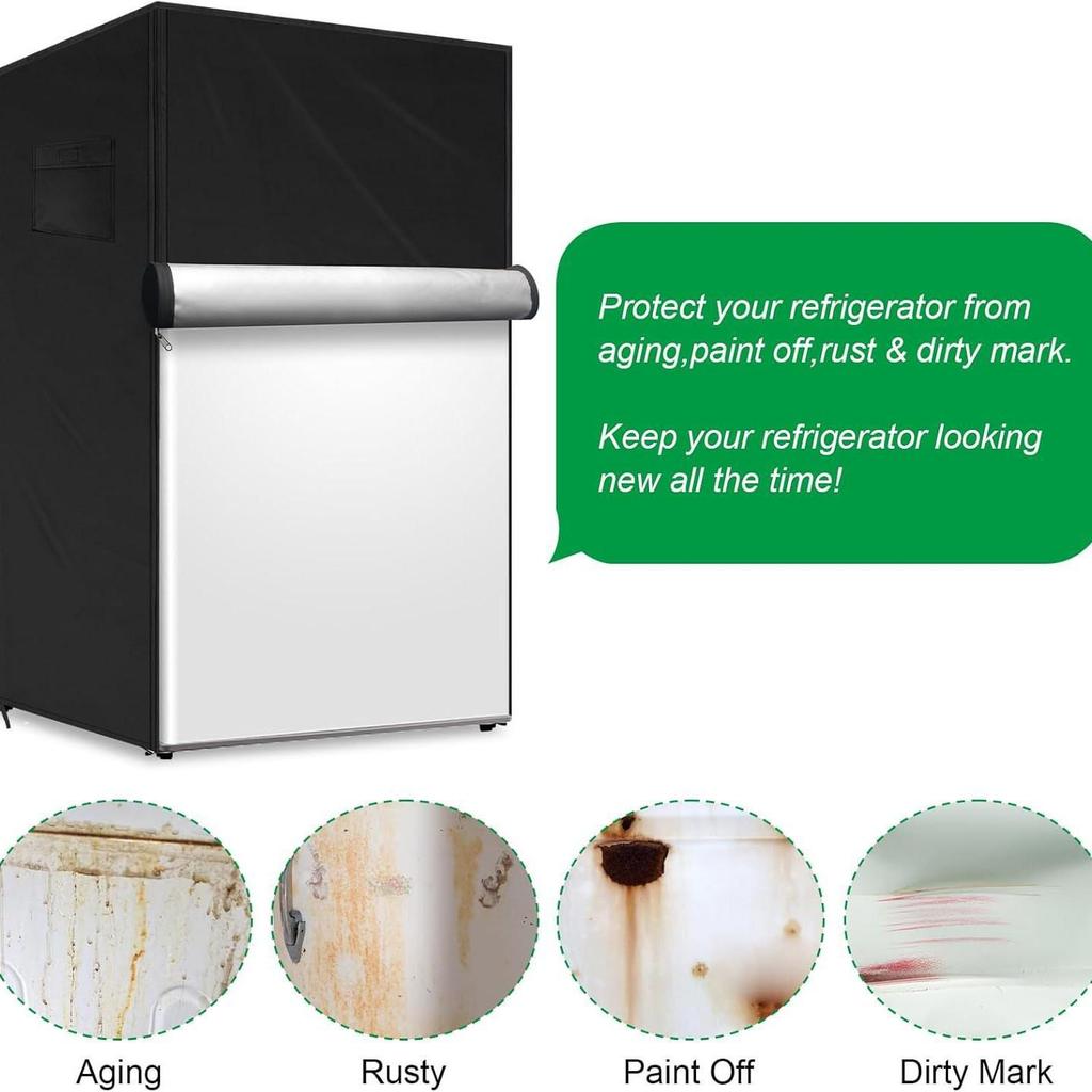Compact 3.0 Cu Ft Outdoor Dust Cover for Upright Freezer/Beverage Refrigerator