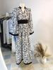 2024 Autumn Middle Eastern and Western Elegant Print Dress