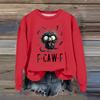 Women's Fashion Casual Long Sleeve Loose  Printed Sweatshirt