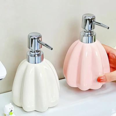 Soap Dispenser Creative Lotion Bottle Household Toilet Shower Gel Hand Wash Liquid Press Split Bottle Ceramic  Shampoo Dispenser