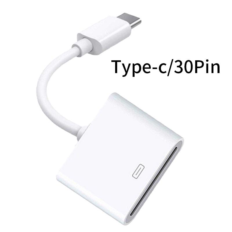 Apple 4 to Type-C Adapter Cable, 30-pin to Type-C Adapter Head, Apple Charging Cable