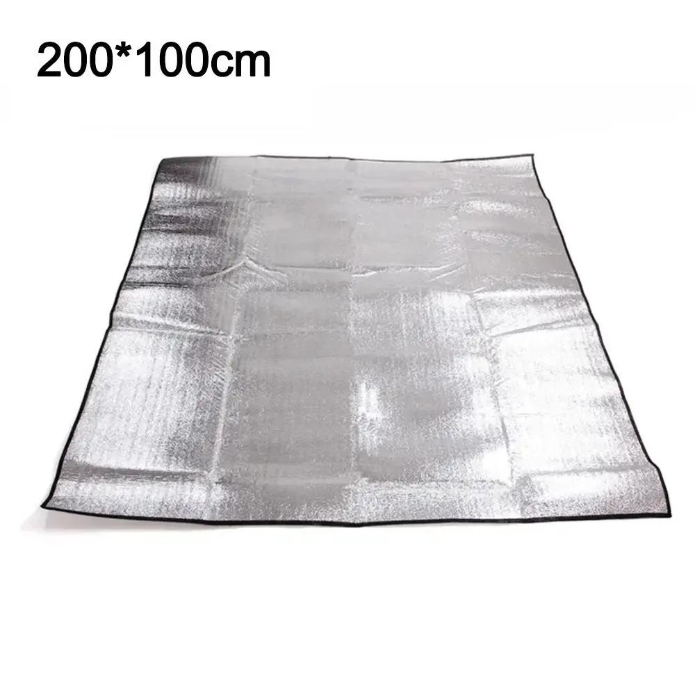 Foldable Thermal Camping Mat Ultralight Tent Footprint Reflecting Heat Insulation Foam Foil Mat Waterproof Sleeping Pad Outdoor
