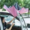 JPZYLFKZL Free Style Creative Long Shank Double Layer Inverted Umbrella Windproof Reverse C-Hook Male Golf Umbrella Reverse