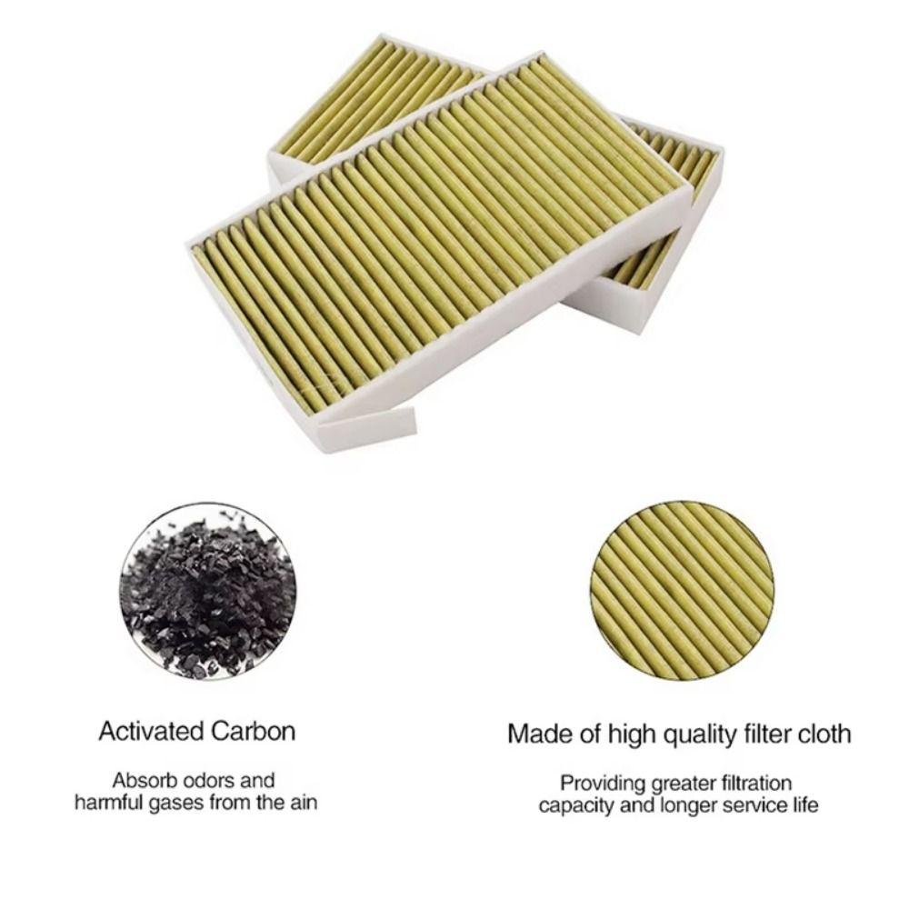 2Pcs Carbon Auto Air Conditioner Filter Breathable Vehicle Air-Filters Cartridge  Vehicle Parts