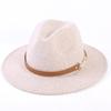 Popular European and American high-end wool top hat, men's and women's fashion versatile elegant top hat jazz hat