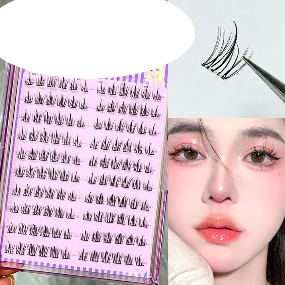 Natural Look Self Adhesive Cluster Lashes No Glue Needed Segmented Eyelashes  DIY Eyelash Extension