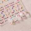 Ferris Frosted Flower Nail Stickers - Transparent Floral Design TS-3697
