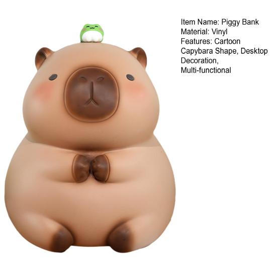 Vinyl Wasserschwein Spardose Cartoon Tier Bargeld Münzaufbewahrungsbehälter Kinder Erwachsene Geldspardose Glas Schreibtischdekoration