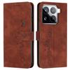 For Xiaomi 15 Pro Case Viewing Stand PU Leather Phone Cover Imprinted Pattern