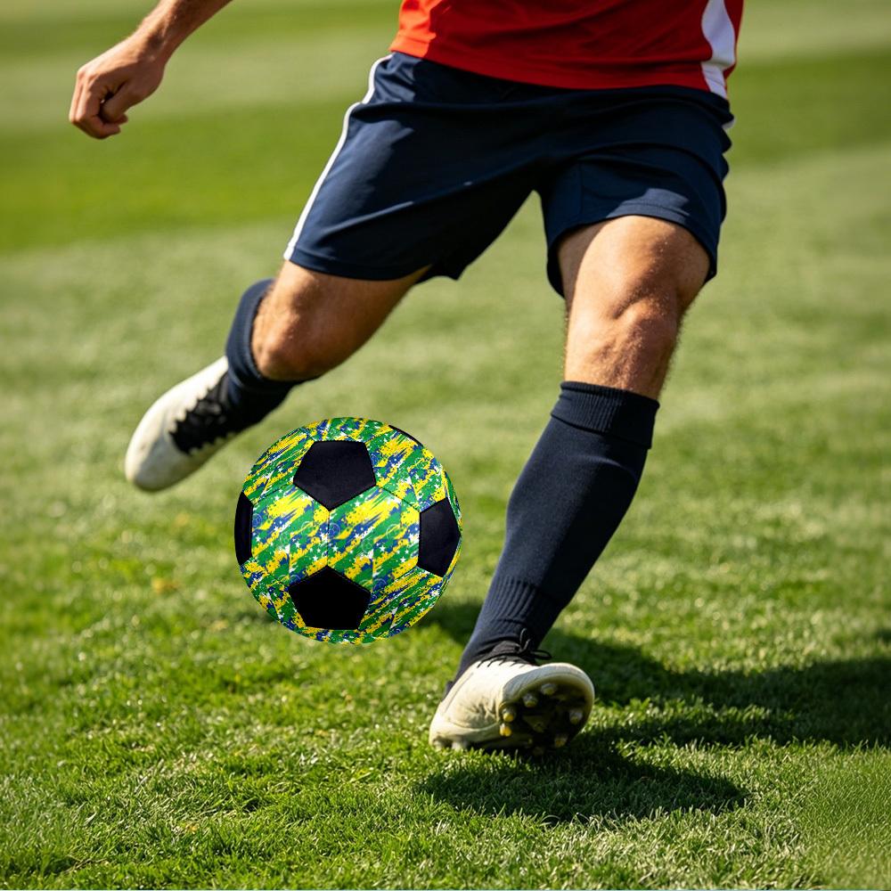 1 Stück Brasilianische Fußballstars Leichter PVC Trainingsfußball, Größe 5, Geeignet für Indoor- und Outdoor-TrainingGeschenk y60325