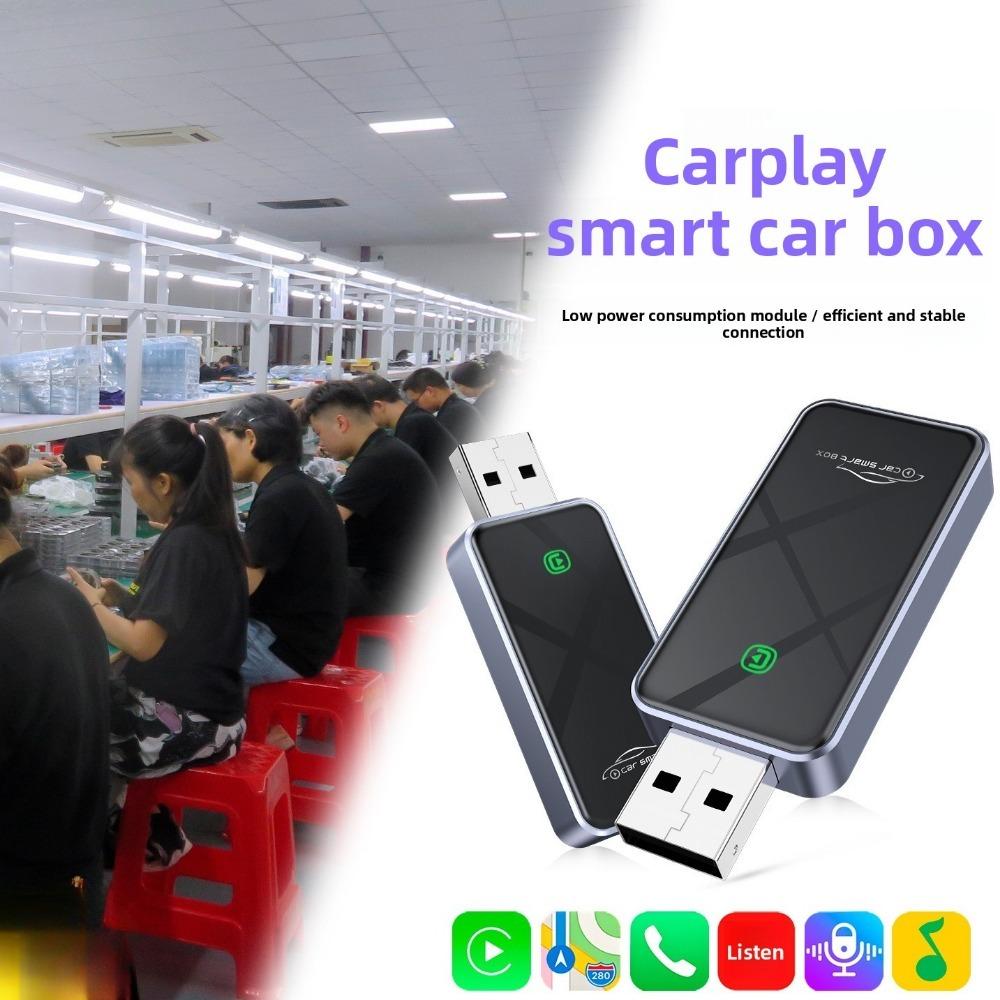 Wireless CarPlay Adapter USB Dongle Convert Wired to Wireless for Android Car Stereo 2 in 1 Smart Box