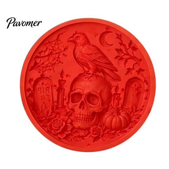 Flexible Silicone Casting Molds Stepping Stone Mold for Halloween DIY Garden Pathway, Reusable Concrete Cement, Sunflower Cat Pumpkin Art Decor Patio