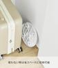 Yamazaki Slim Round Dolly S White Tower Series with Round Smooth Movement 10697 W26×D26×H3.2cm Casters, Shape,