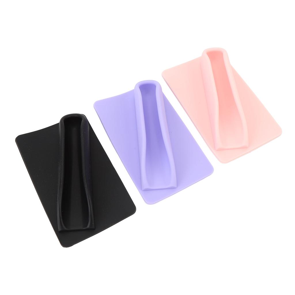 3pcs Lipstick Phone Holder Silicone Lip Holder Portable Lip Gloss Sleeve with Adhesive Backing for Cell Phone