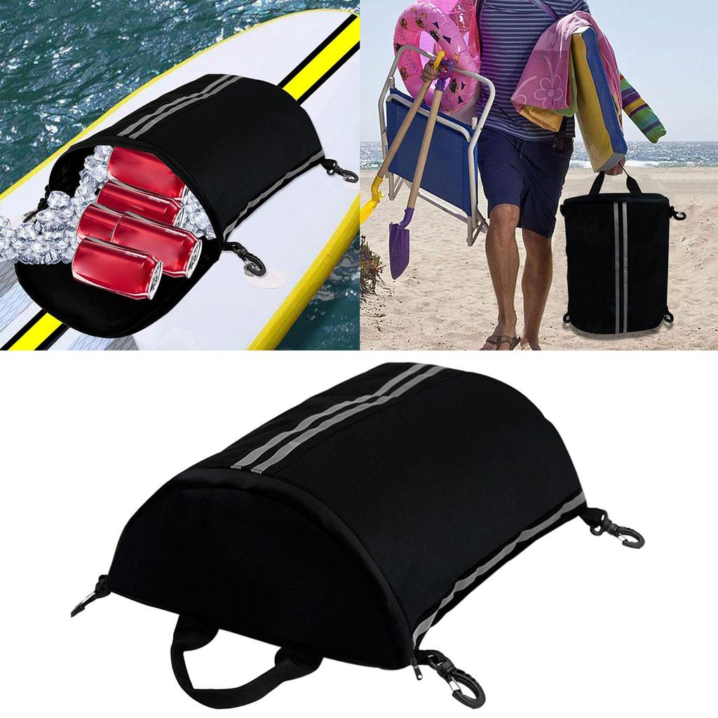 Kajak-Decktasche, wasserdichte Oxford-Stoff-Decktasche, Kanu-Kajak-Trockentasche mit drehbaren Karabinerhaken für Surfen, Wassersport