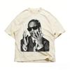 ASAP ROCKY Maglietta a Maniche Corte HIP HOP High Street Uomo Donna Gotica Oversize Tee Ritratto AAP Casual Harajuku Top